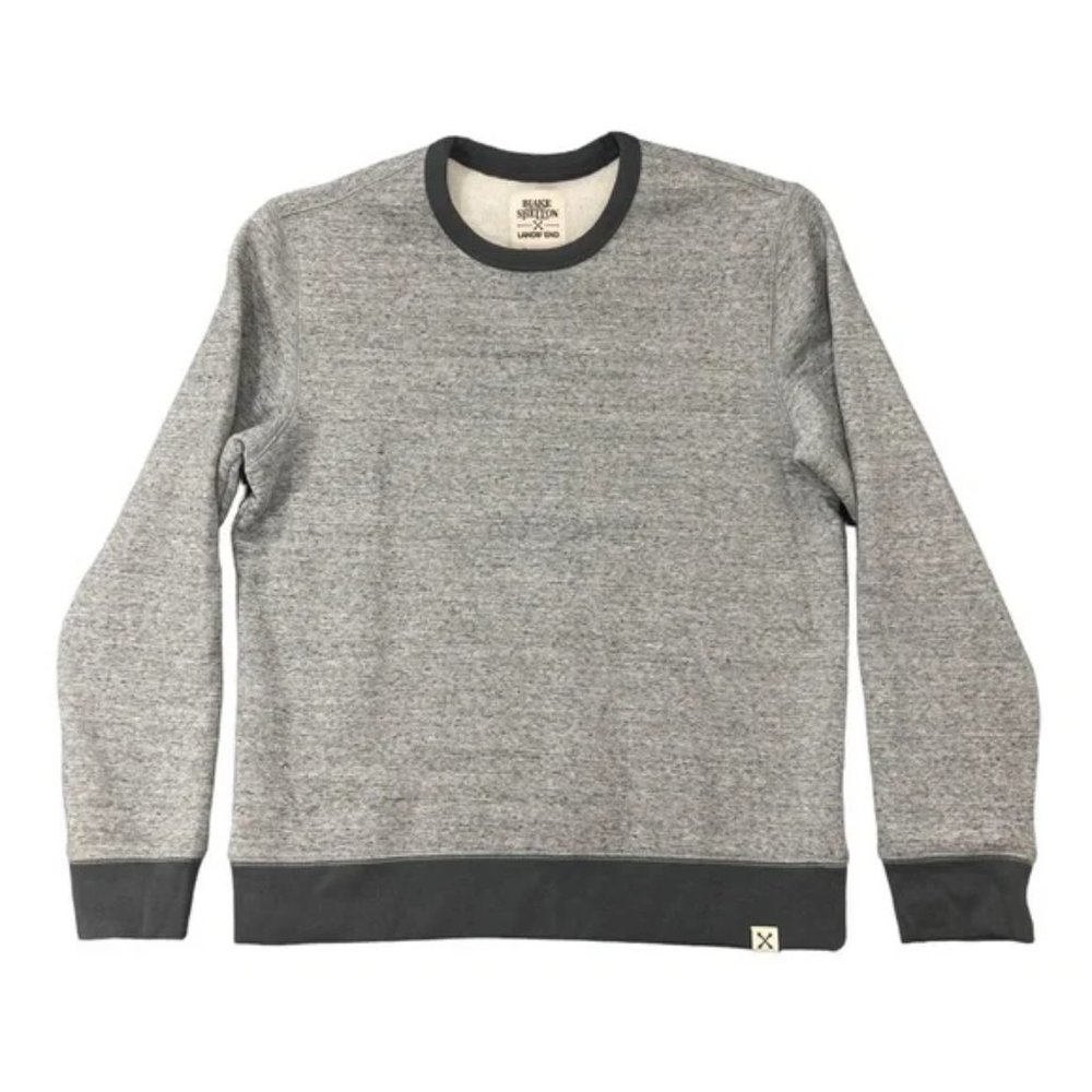 NWT Blake Shelton X Lands End Men Serious Sweatshirt Gray Size S $80 FLA259